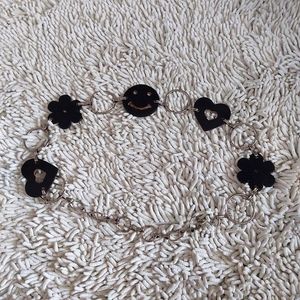 Unbranded happy face chain belt